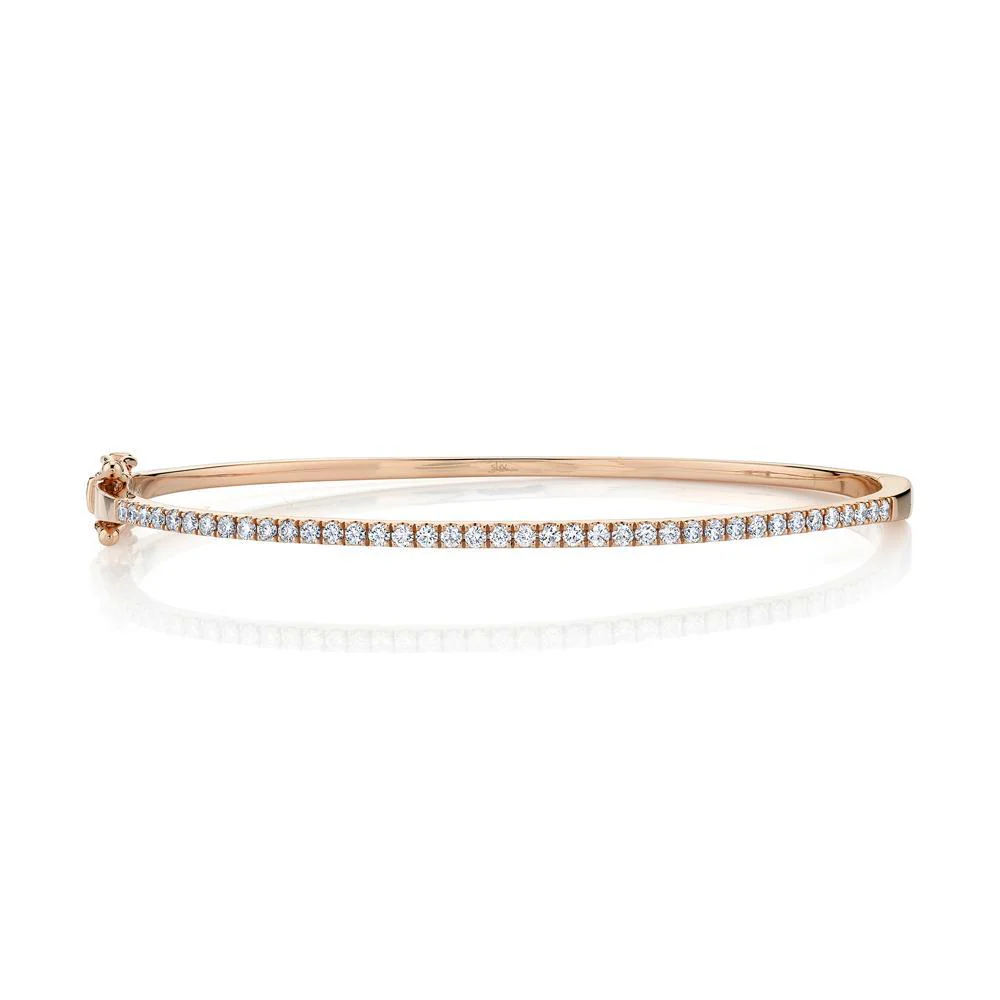 Single Row Diamond Bangle- 0.62Ct