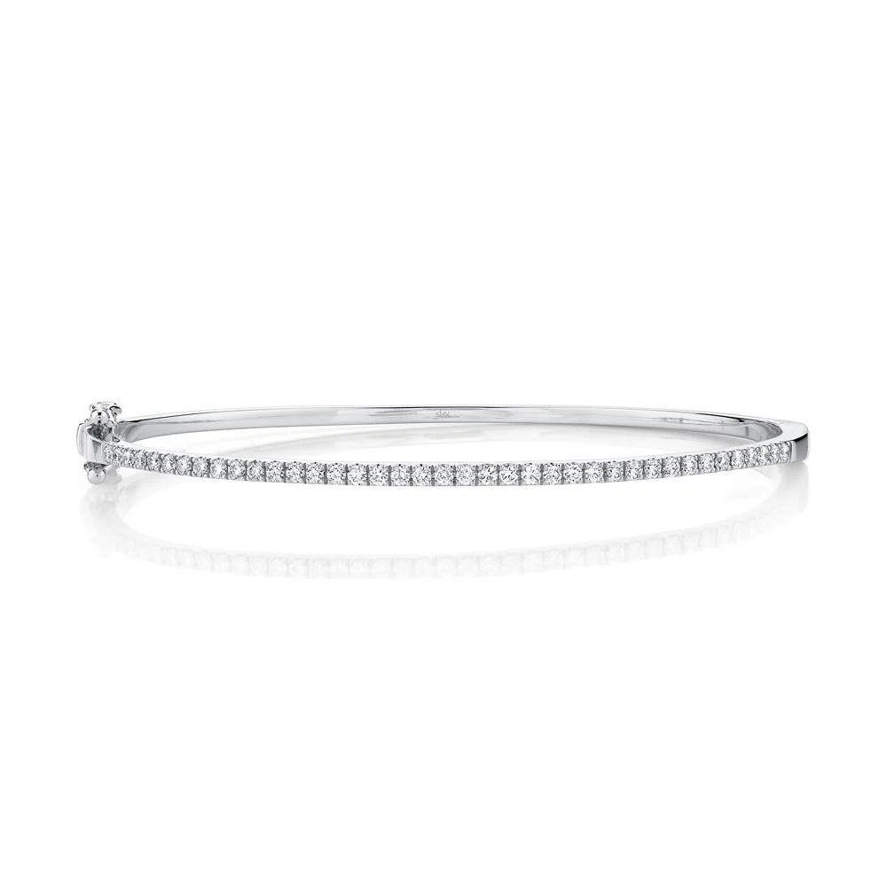 Single Row Diamond Bangle- 0.62Ct
