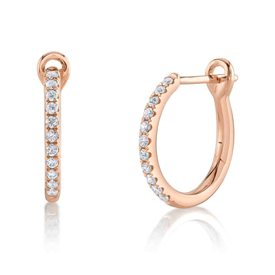 DIAMOND HOOP EARRING