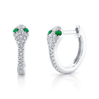 EMERALD & DIAMOND SNAKE HUGGIES