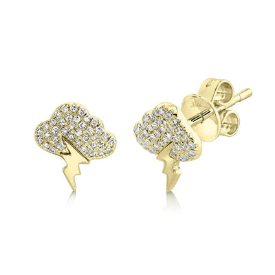 CLOUD & LIGHTENING BOLT PAVE STUDS