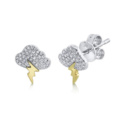 CLOUD & LIGHTENING BOLT PAVE STUDS