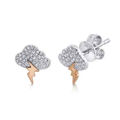 CLOUD & LIGHTENING BOLT PAVE STUDS