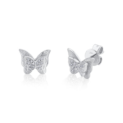 BUTTERFLY DIAMOND STUDS