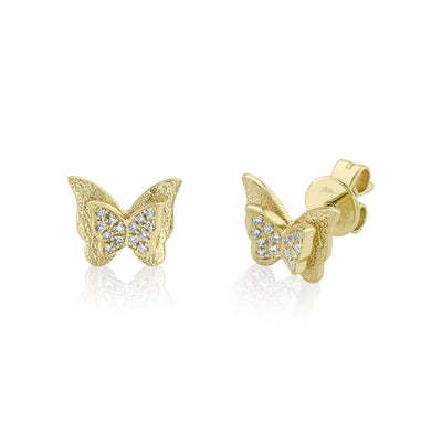 BUTTERFLY DIAMOND STUDS
