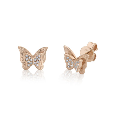 BUTTERFLY DIAMOND STUDS