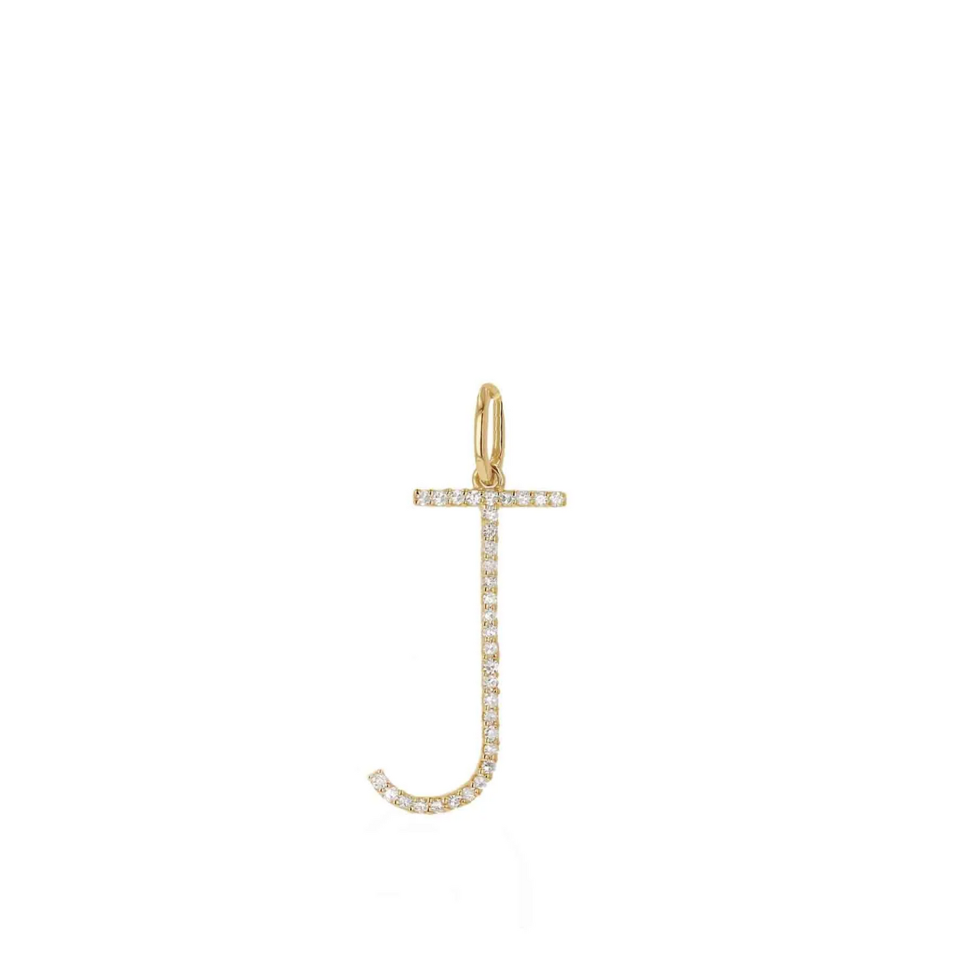 OVERSIZED DIAMOND LETTER CHARM