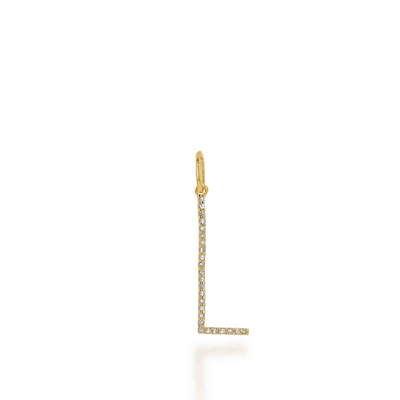 OVERSIZED DIAMOND LETTER CHARM