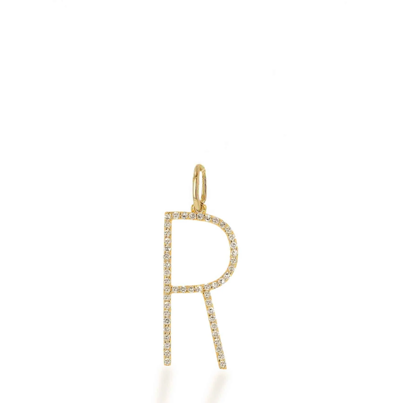 OVERSIZED DIAMOND LETTER CHARM