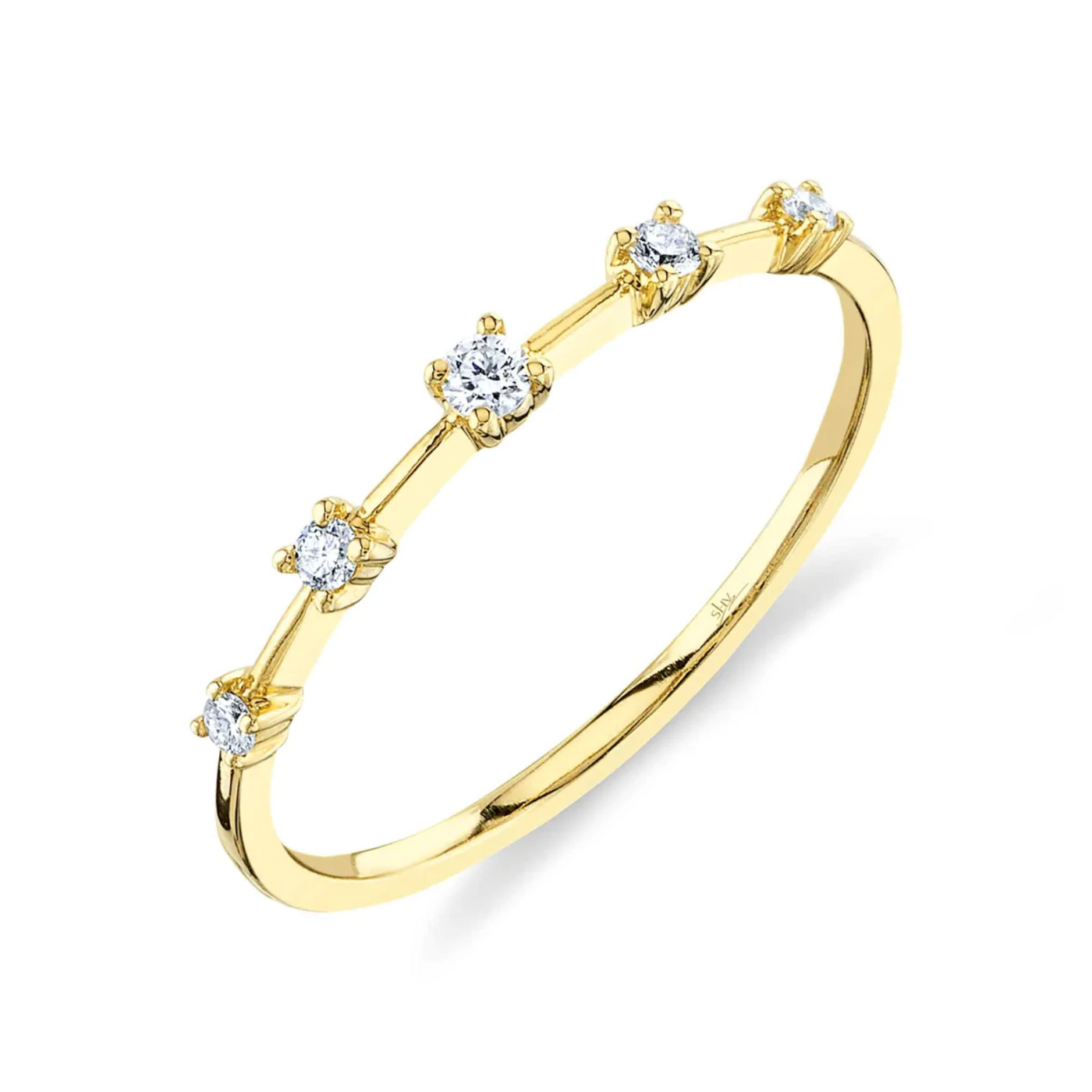 Five Diamond Band Ring
