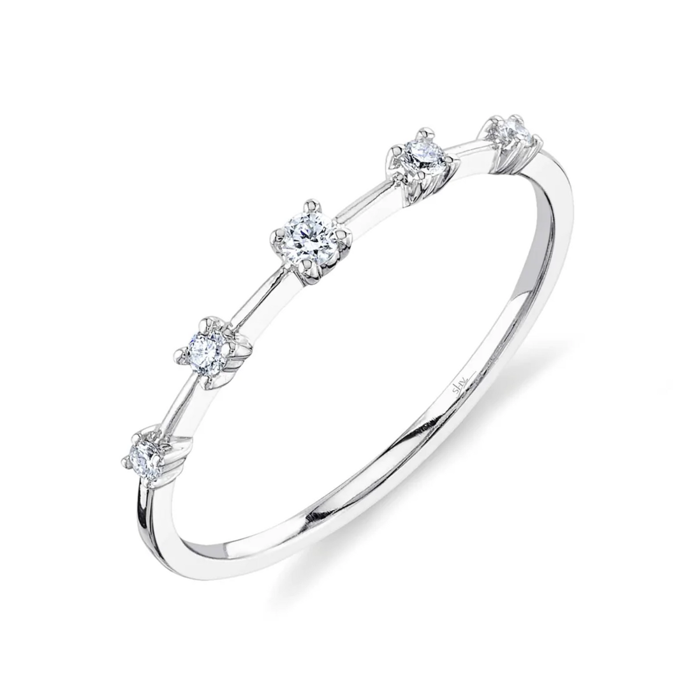 Five Diamond Band Ring