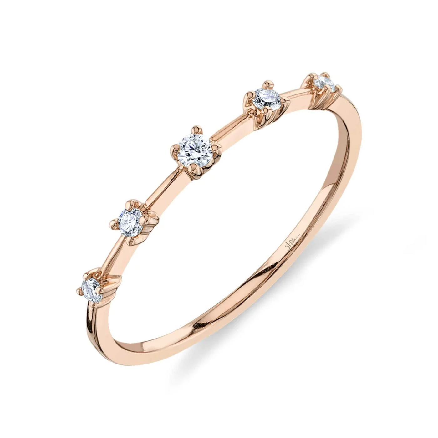 Five Diamond Band Ring