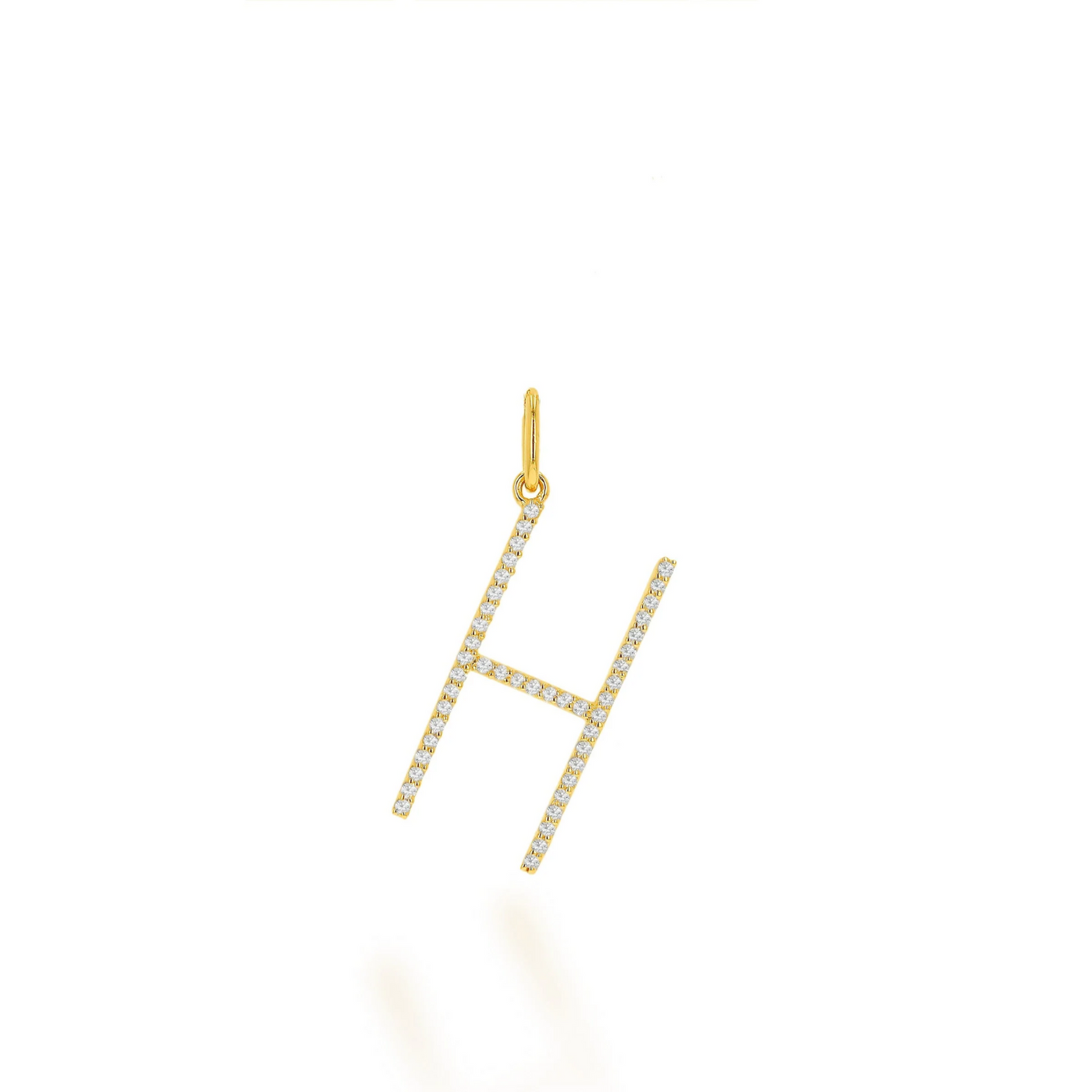 OVERSIZED DIAMOND LETTER CHARM