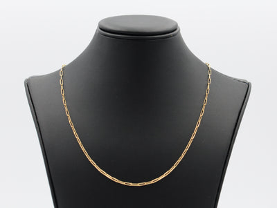 THIN PAPERCLIP CHAIN-17.5"