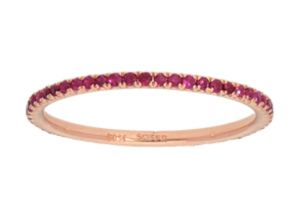 RUBY ETERNITY STACKABLE BAND